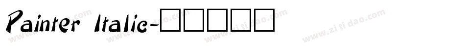 Painter Italic字体转换